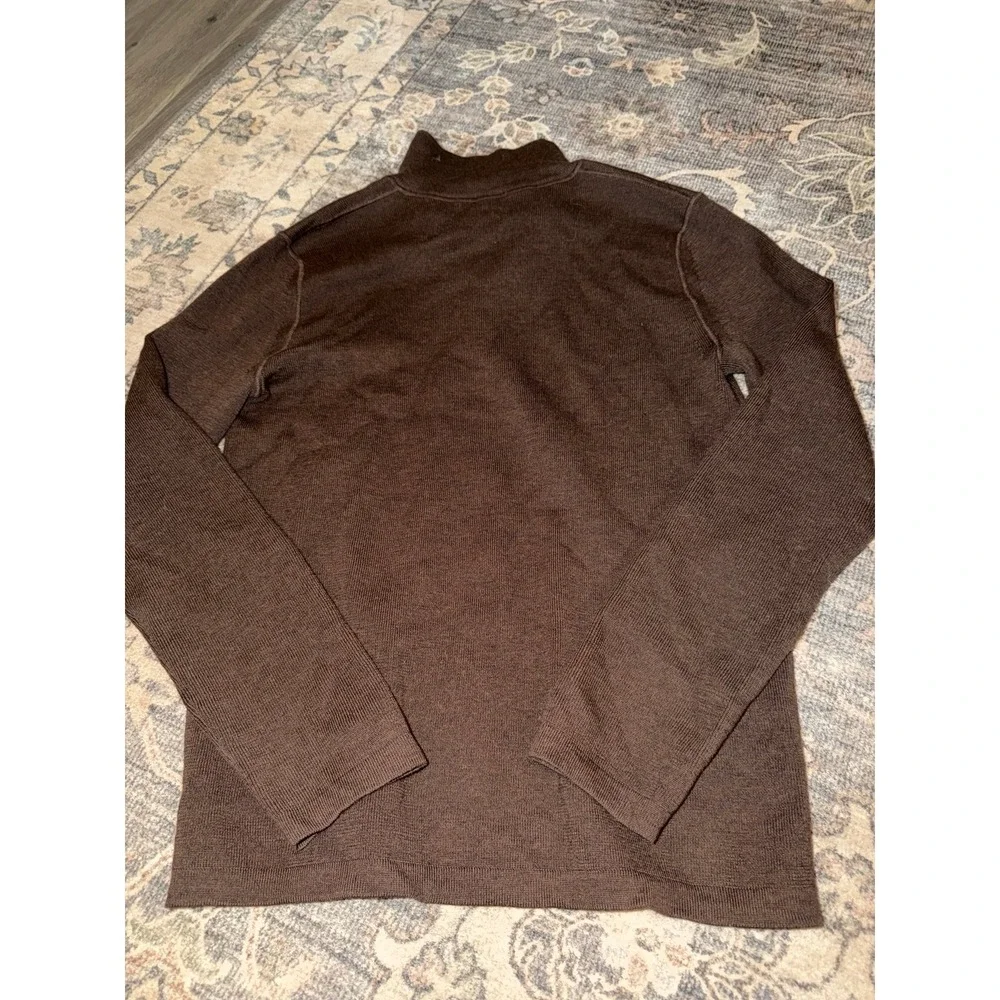 Men's Banana Republic Merino Wool Brown Long Sleeve